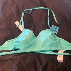 Womens mint colored bikini top